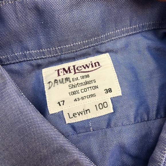 T.M.Lewin | Shirts | Tm Lewin Blue French Cuff Dress Shirt 738 | Poshmark